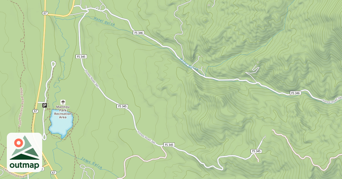 Map of LOWER JOHNS GULCH