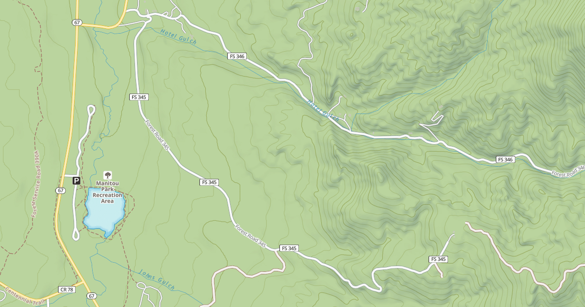 Map preview of LOWER JOHNS GULCH