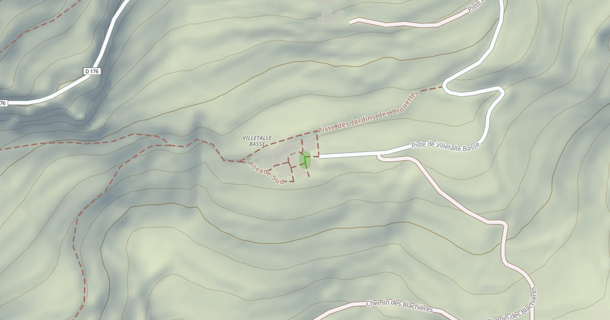 Map preview of Rue des Lilas