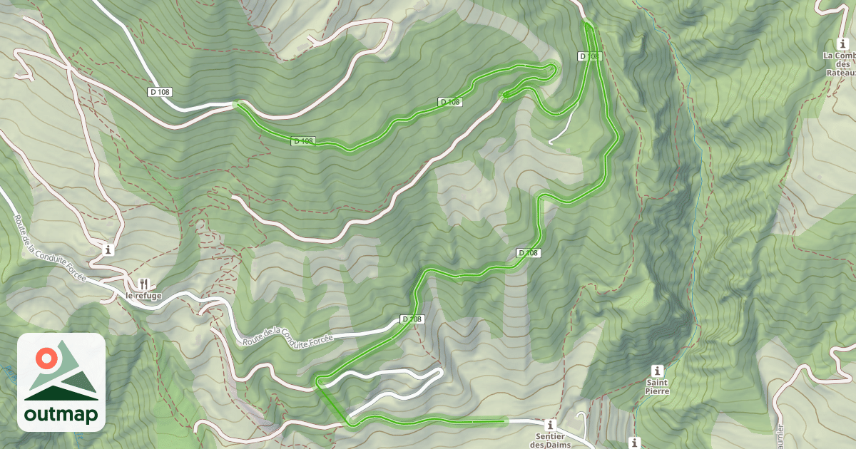 Map of Route des Barrages