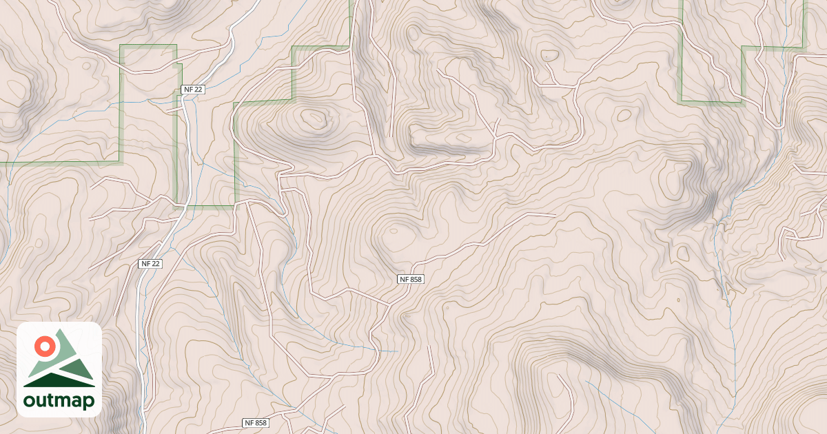 Map of USFS Motor Vehicle Use Map Roads {08BF1503-802C-48F8-9947-6F864094287C}