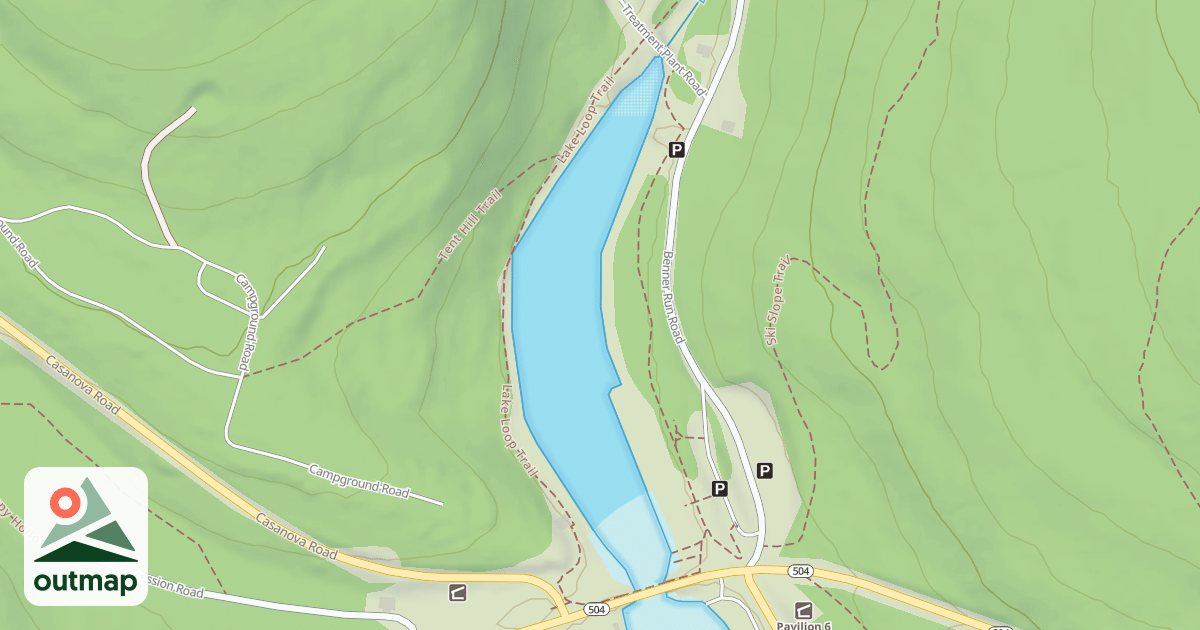 Map of Black Moshannon State Park Trails