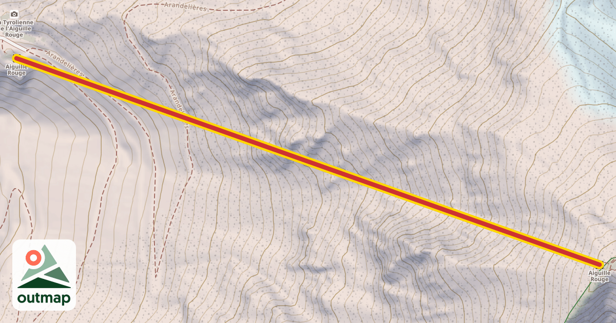 Map of Aiguille Rouge
