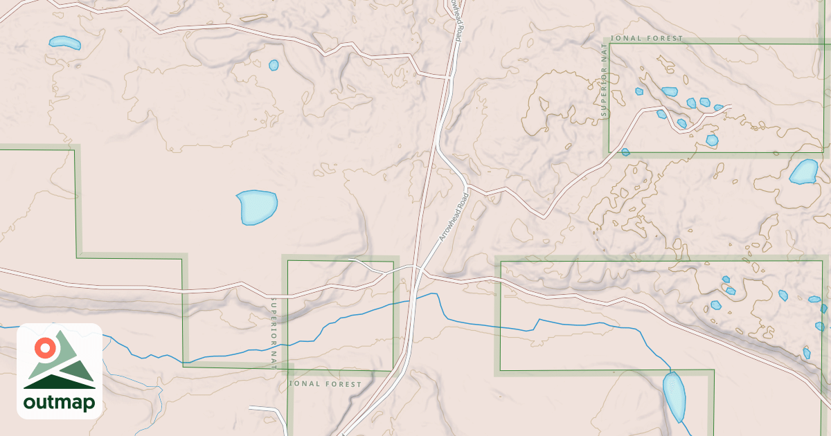 Map of ARROWHEAD CREEK