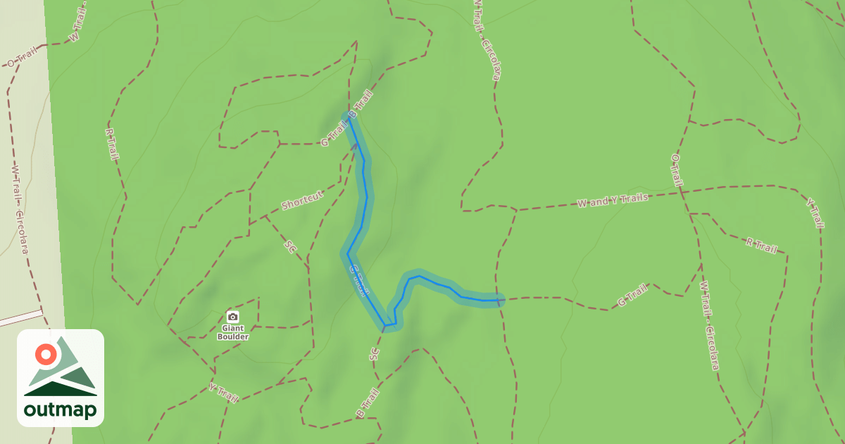 Map of G Trail