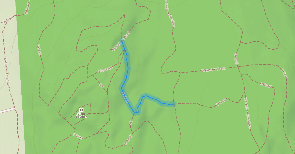 Map preview of G Trail