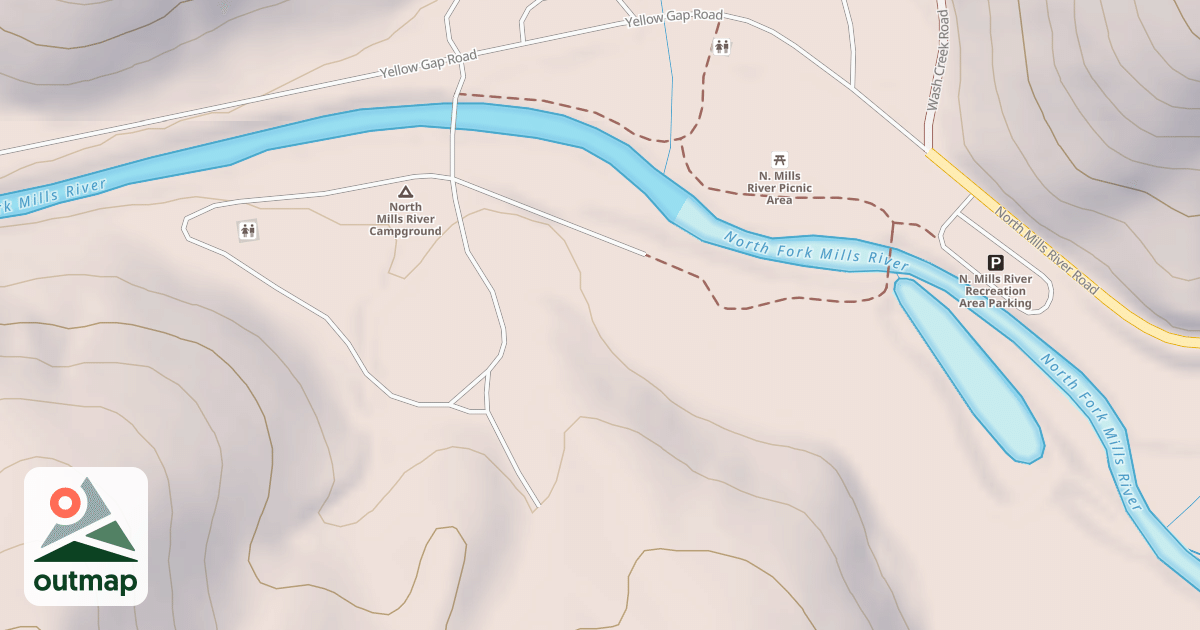 Map of N. MILLS RIVER REC AREA