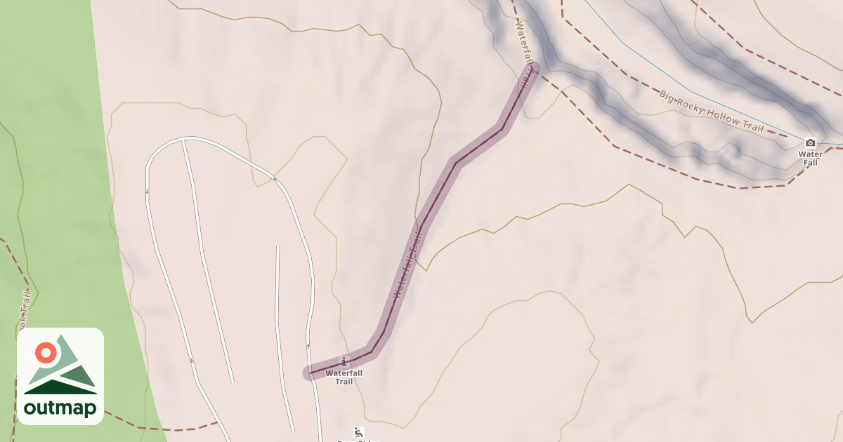 Map of Waterfall Trail
