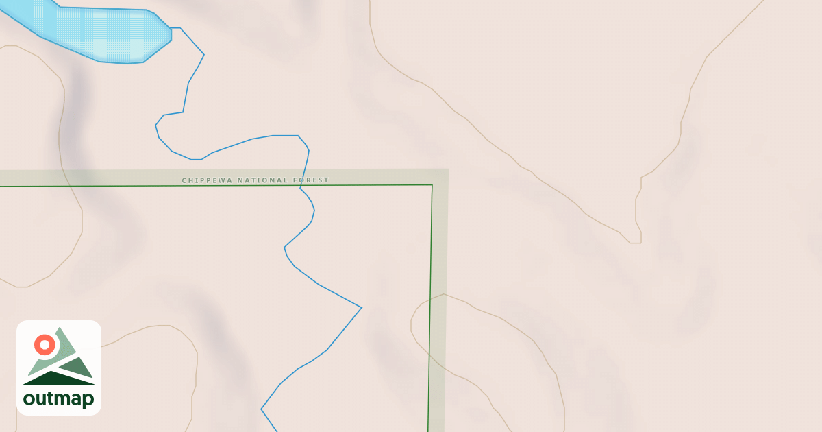 Map of EAST DUNBAR LAKE SPUR B