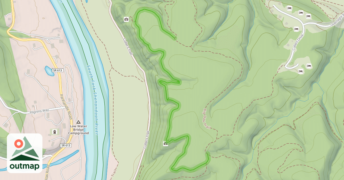 Map of Redtail Ridge Trail