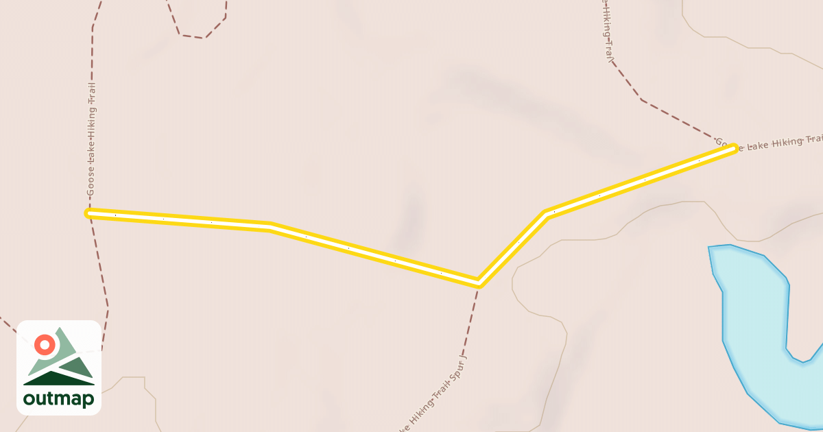 Map of Goose Lake Hiking Trail Spur I