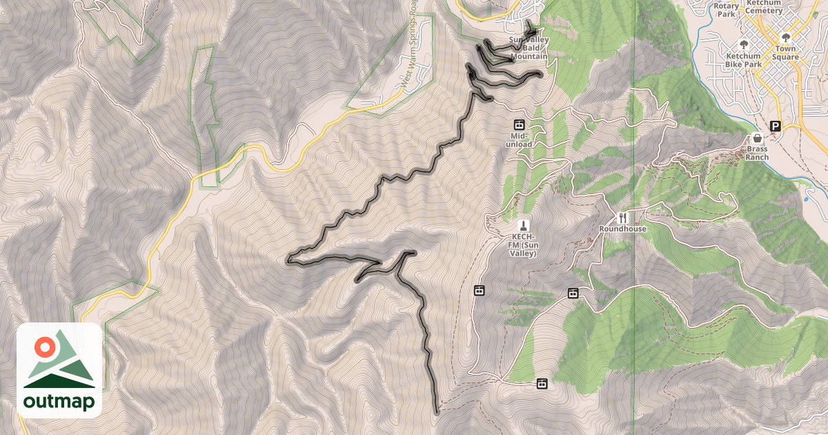 Map of Warm Springs