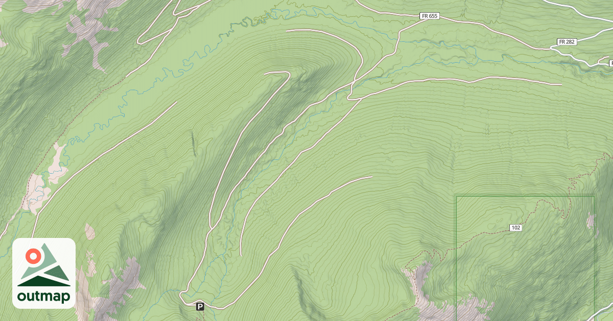 Map of HIDDEN LAKE
