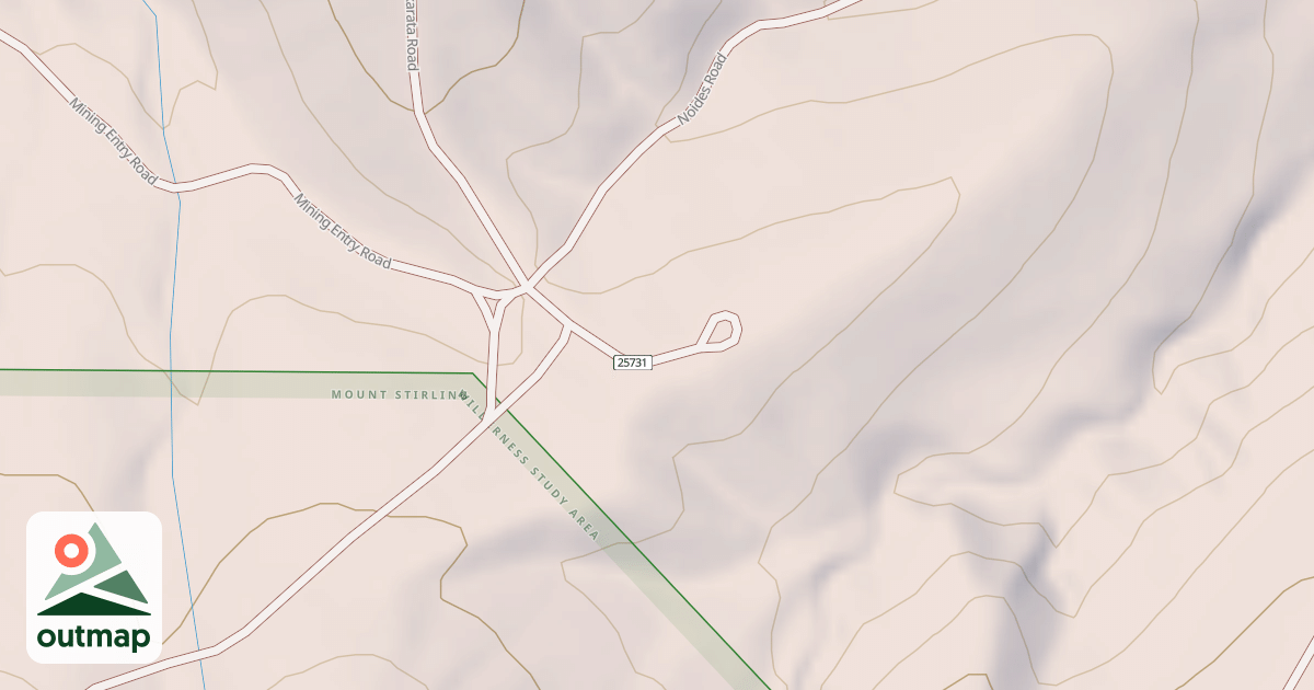 Map of MINING ENTRY TRAIL
