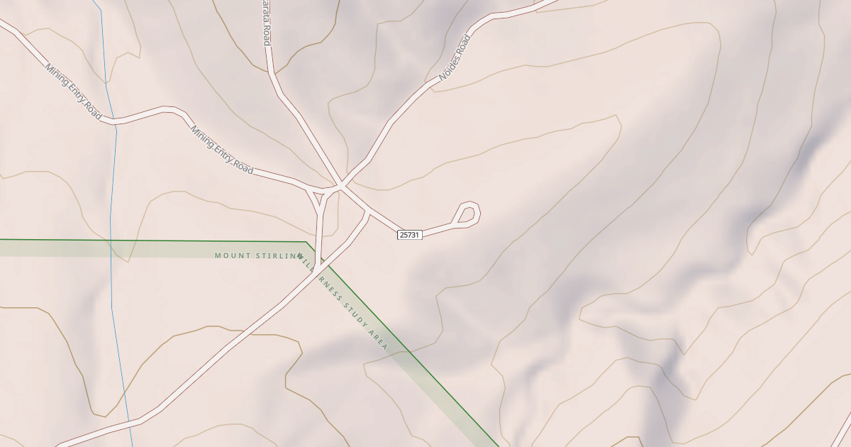 Map preview of MINING ENTRY TRAIL