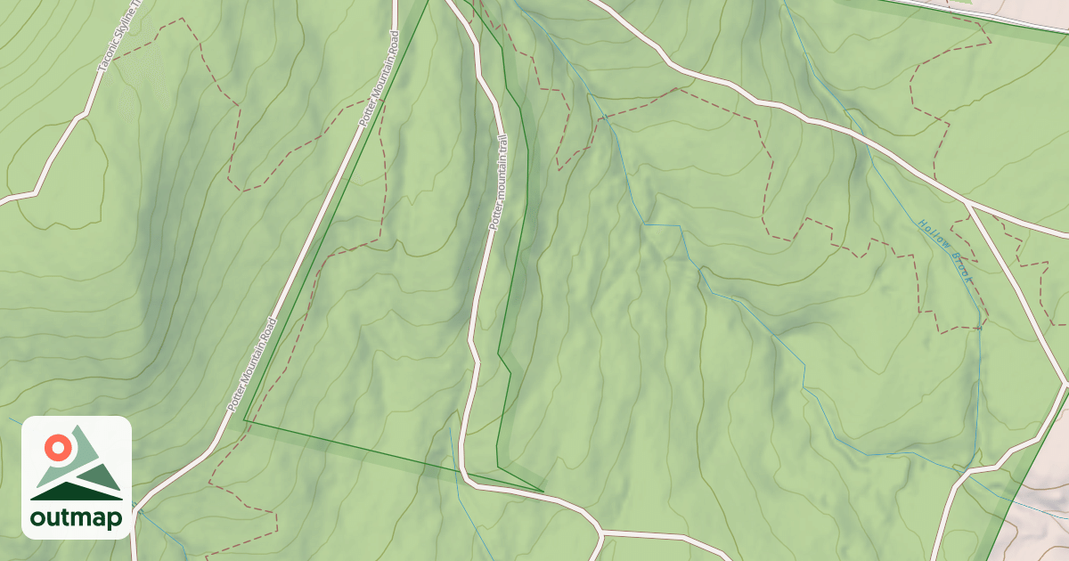 Map of Potter Mountain Trail