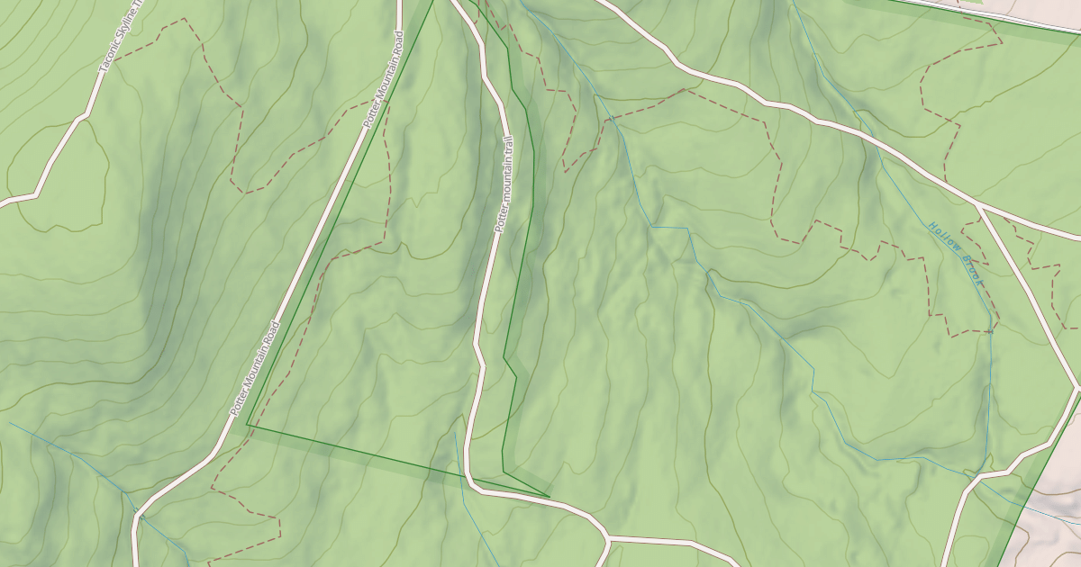 Map preview of Potter Mountain Trail