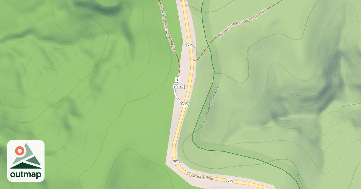 Map of WHISTLING ARCH