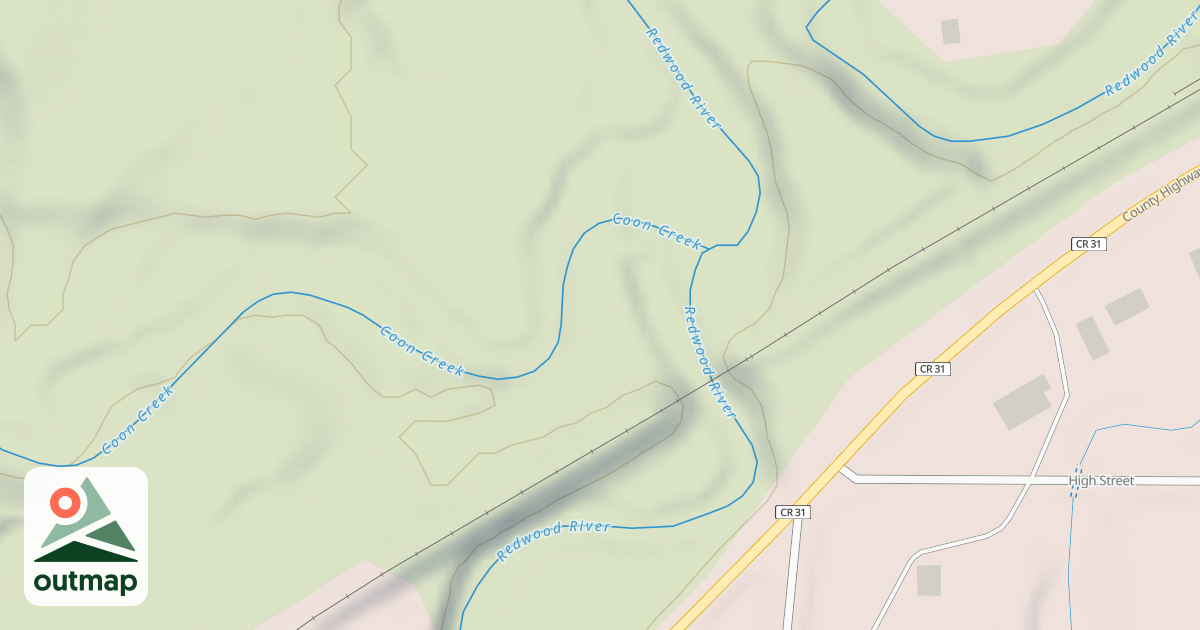 Map of Shady Oaks Native Prairie Adventure Trails