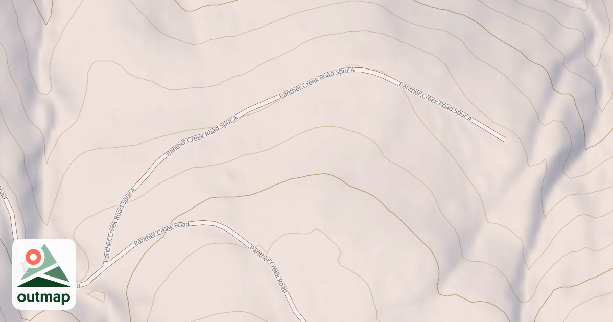 Map of PANTHER CREEK SPUR A