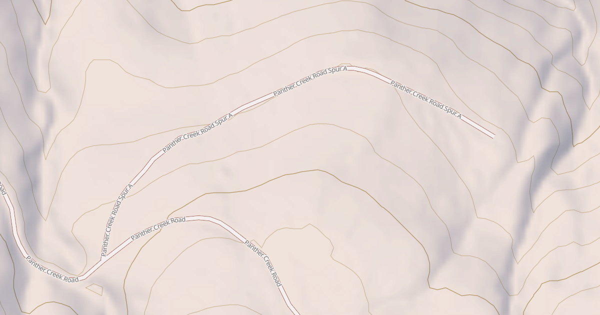 Map preview of PANTHER CREEK SPUR A