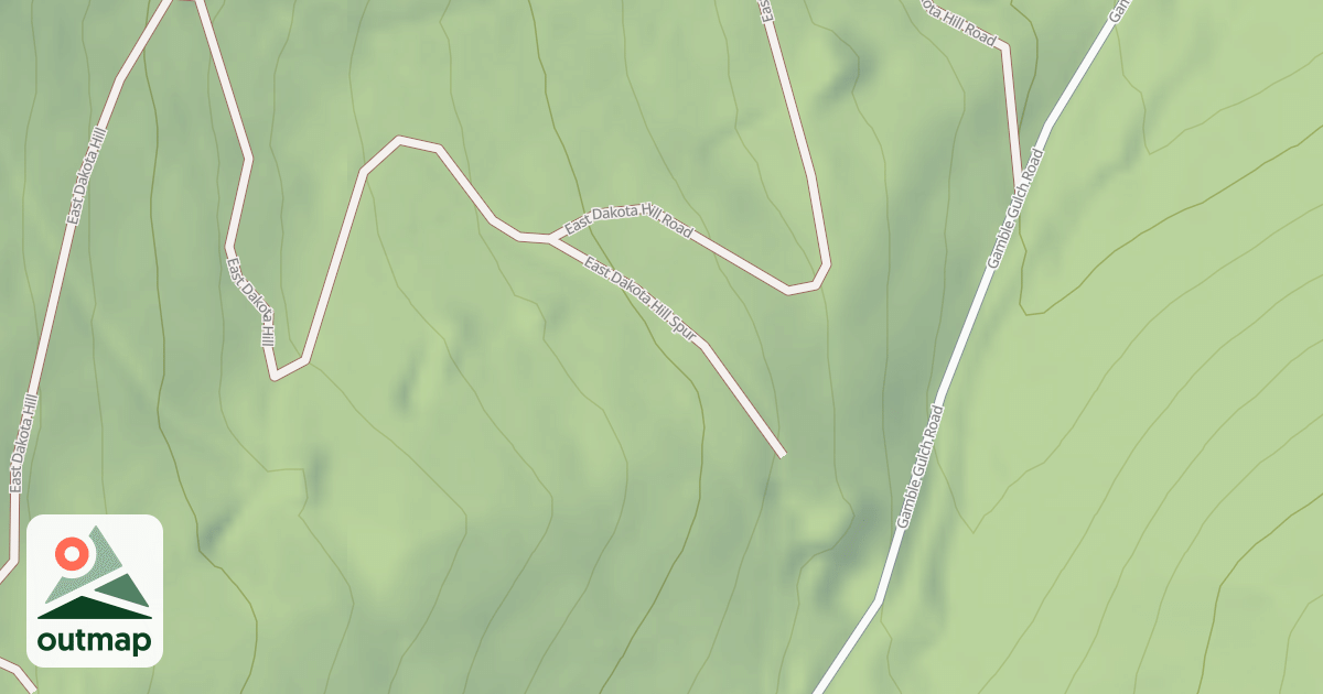 Map of E. DAKOTA HILL SPUR