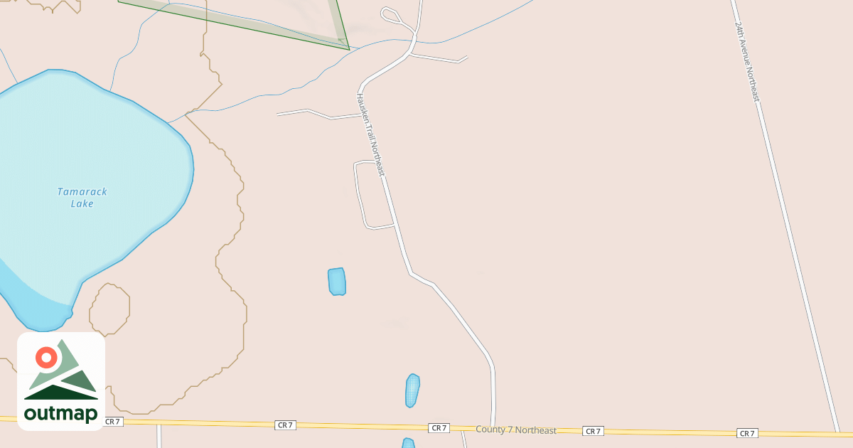 Map of HAUSKEN TRAIL NORTHEAST