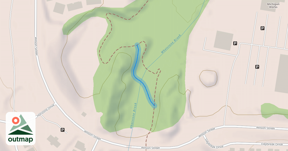 Map of Harlow Farms Connector Trail