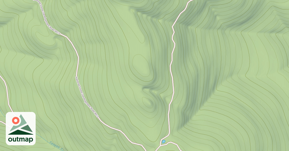 Map of Canyon Divide