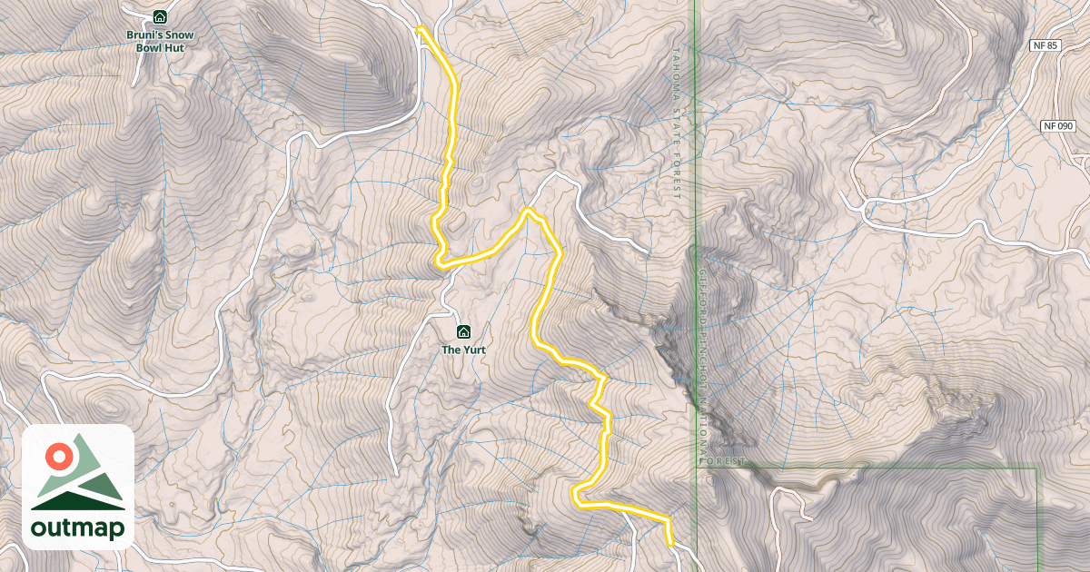 Map of Griffin Mountain