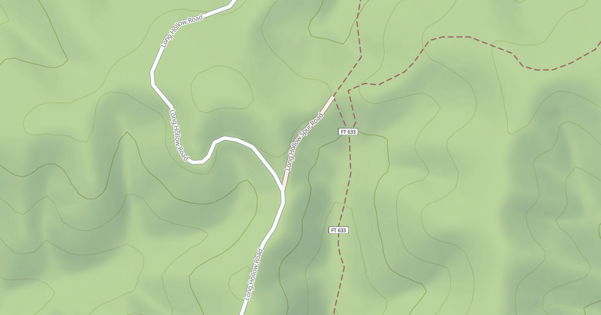 Map preview of LONG HOLLOW SPUR