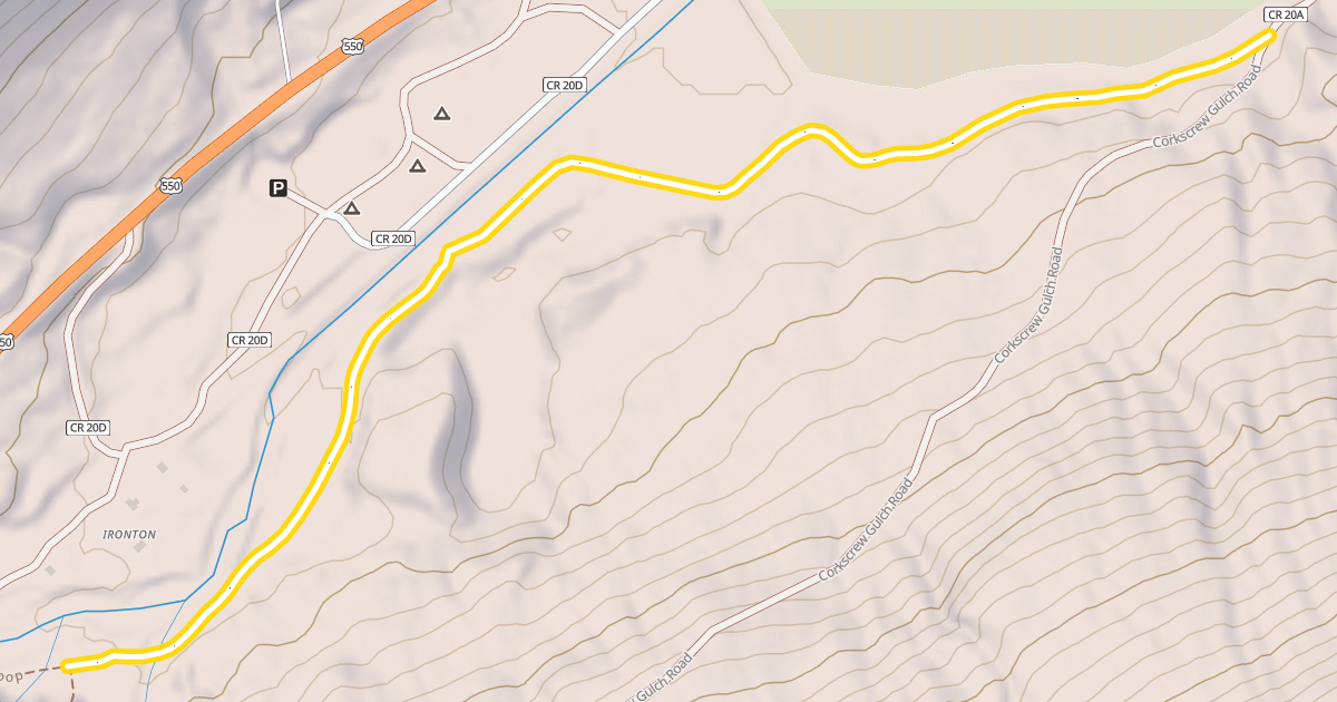 Map preview of Townsite Loop