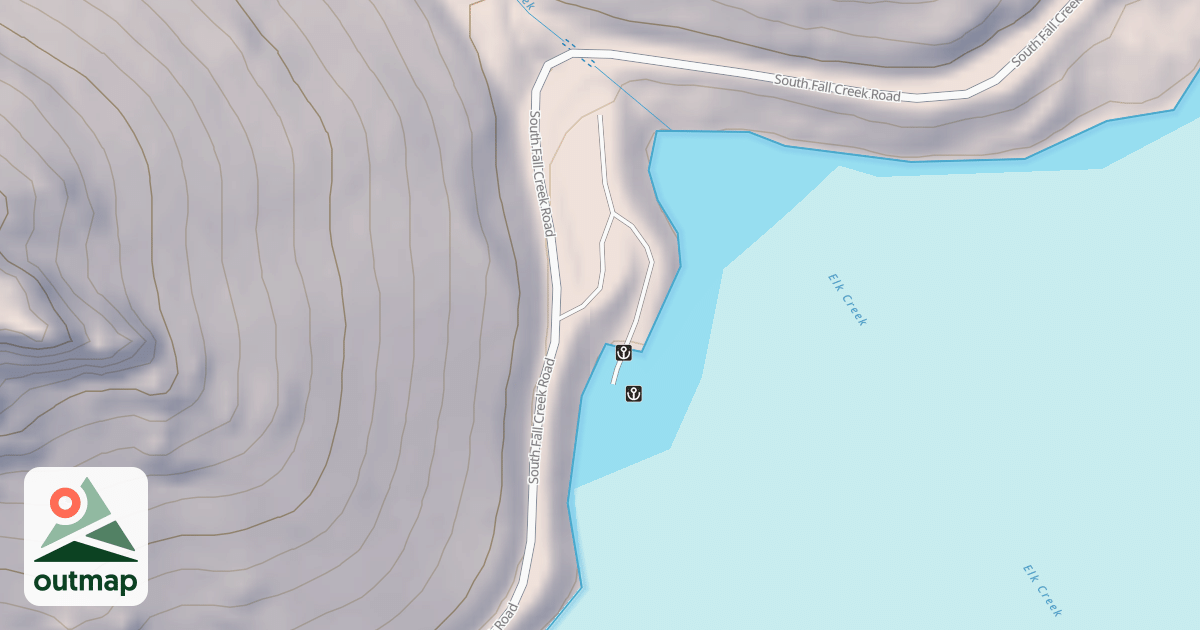 Map of ELK CREEK BOAT LAUNCH