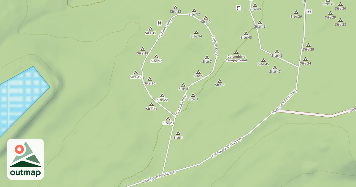 Map of LUPINE LOOP