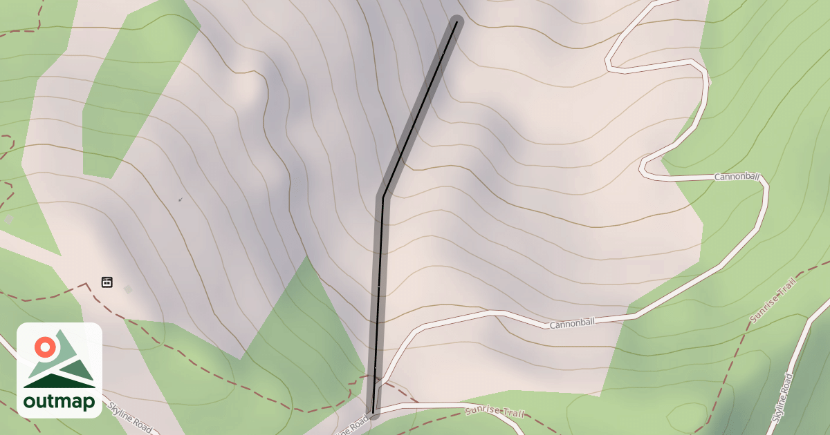 Map of Upper Canyon