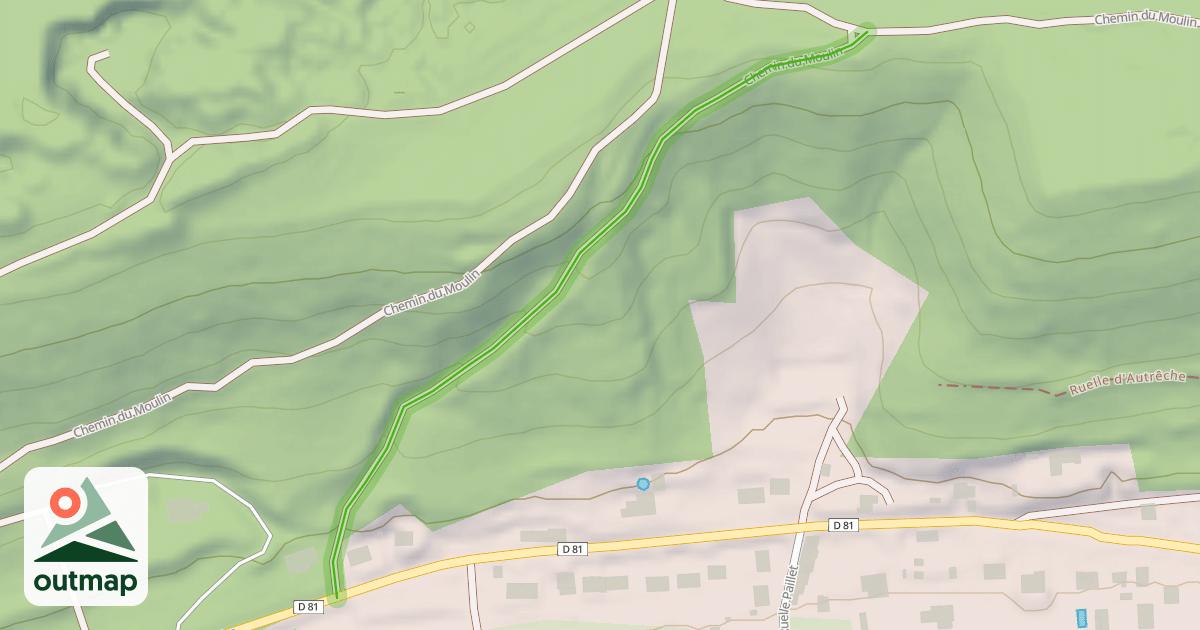 Map of Chemin du Moulin