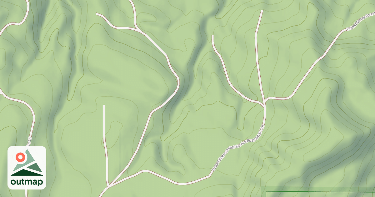 Map of USFS Motor Vehicle Use Map Roads {FCB1487C-139C-4B86-B19B-DF7806A42A9F}