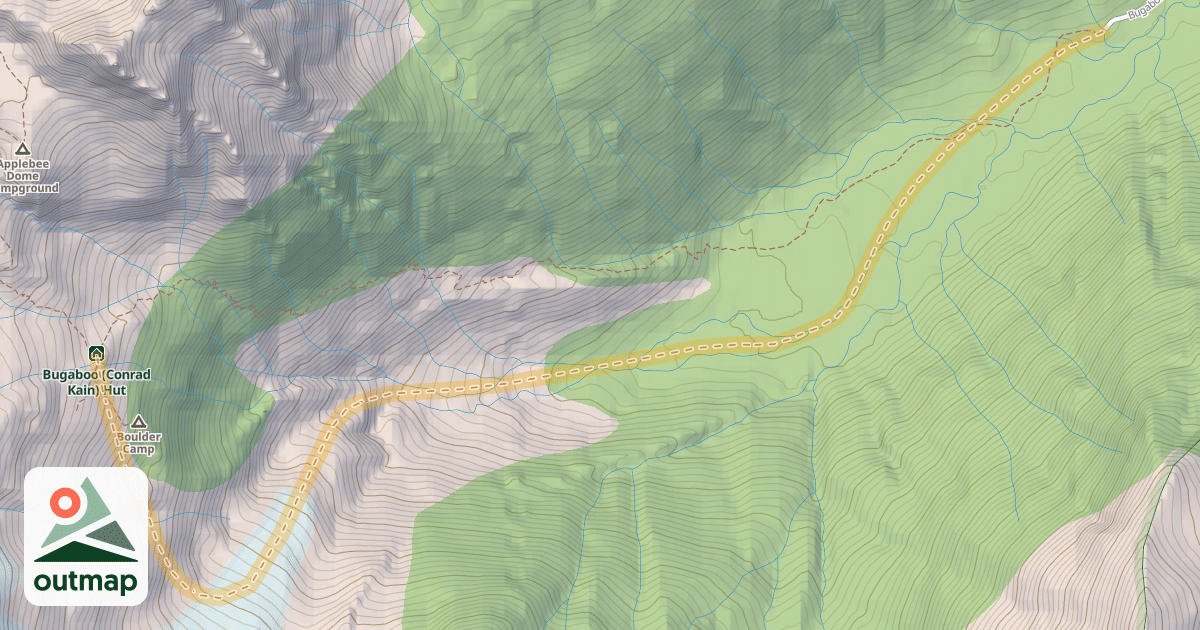 Map of Bugs to Rogers Traverse
