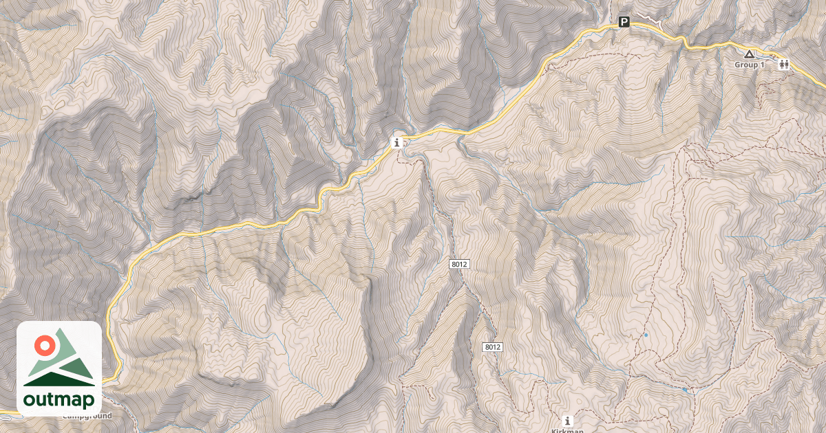 Map of HOBBLE FORK CANYON