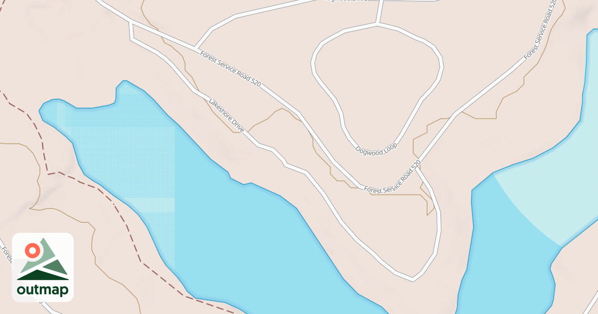 Map of LAKESHORE DR