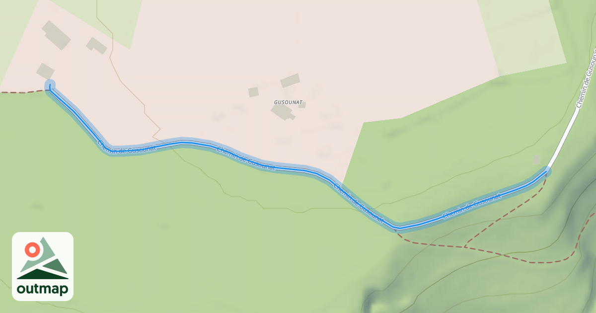 Map of Chemin de Gusounat