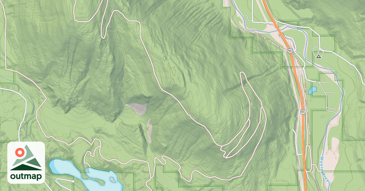 Map of HOGUE MOUNTAIN