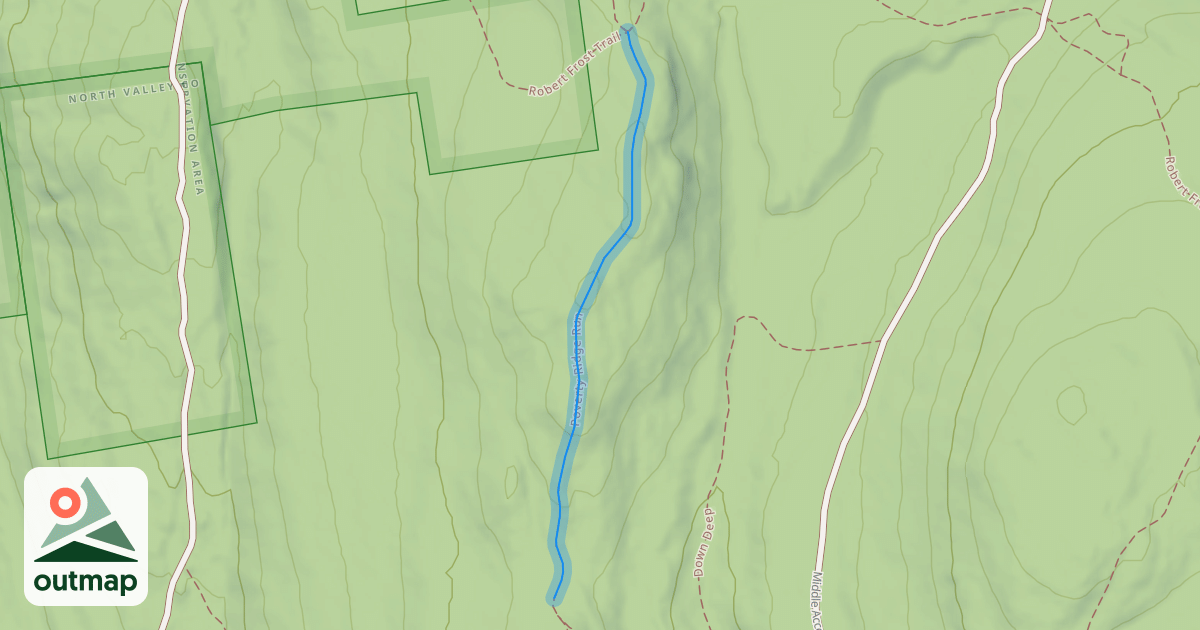 Map of Poverty Ridge Run