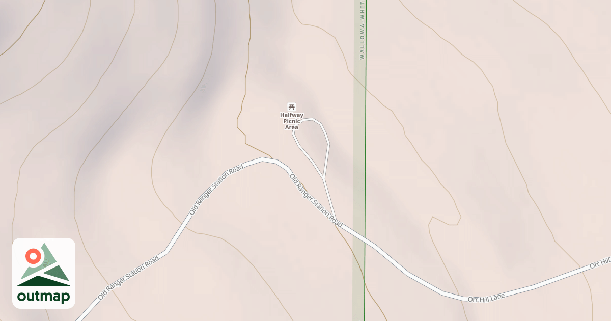Map of HALFWAY PICNIC AREA