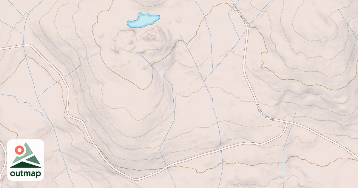 Map of BALD RIDGE SPUR