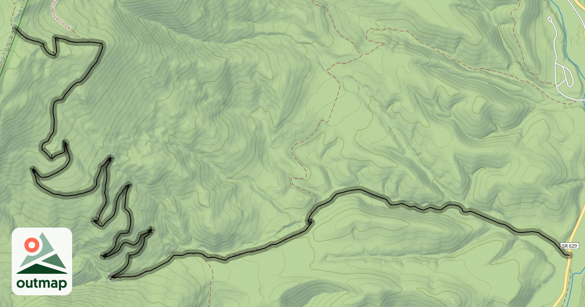 Map of Stony Run Trail