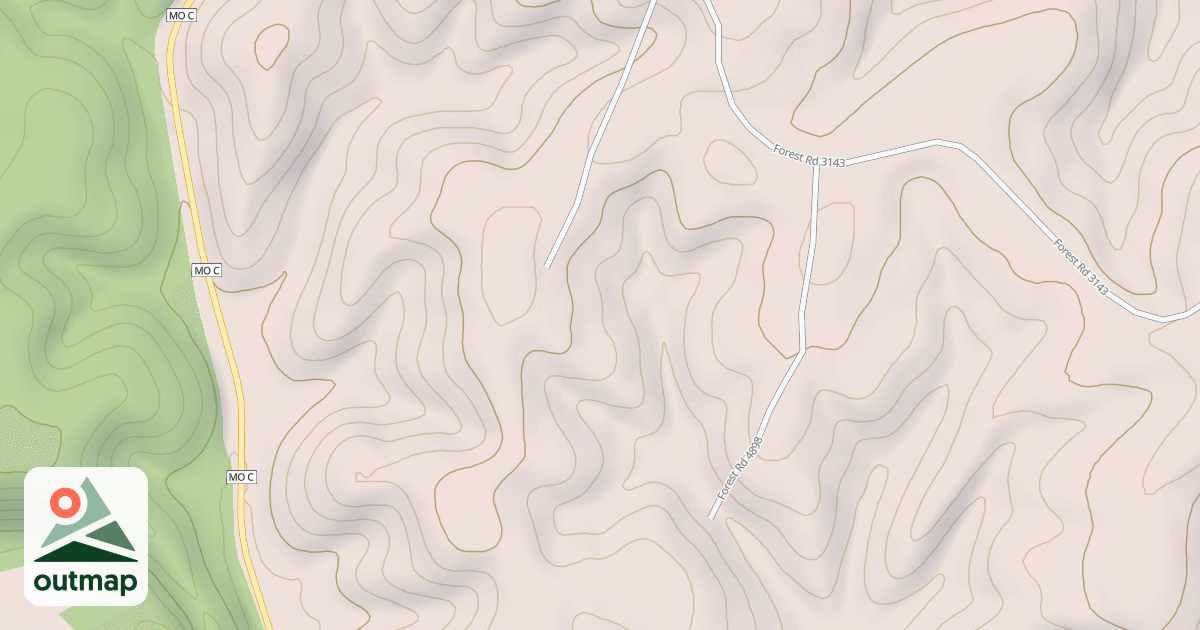 Map of FEW'S HILL SPUR C