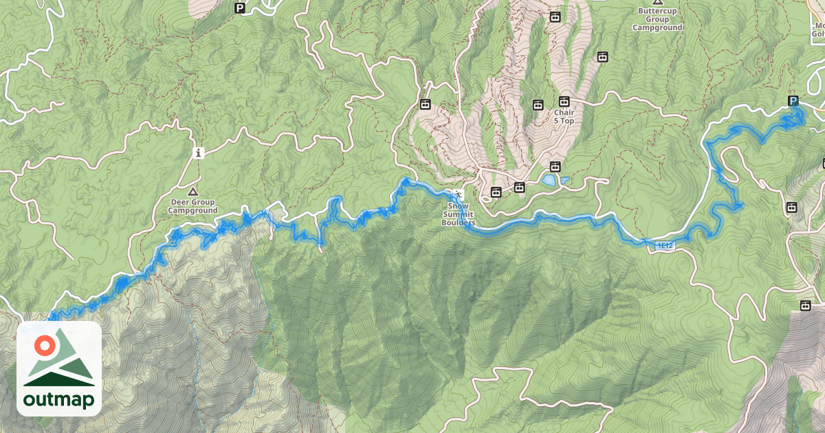 Map of Skyline Trail