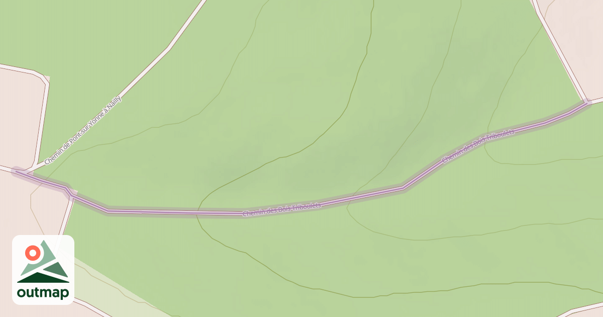 Map of Chemin des Bois Triboulets