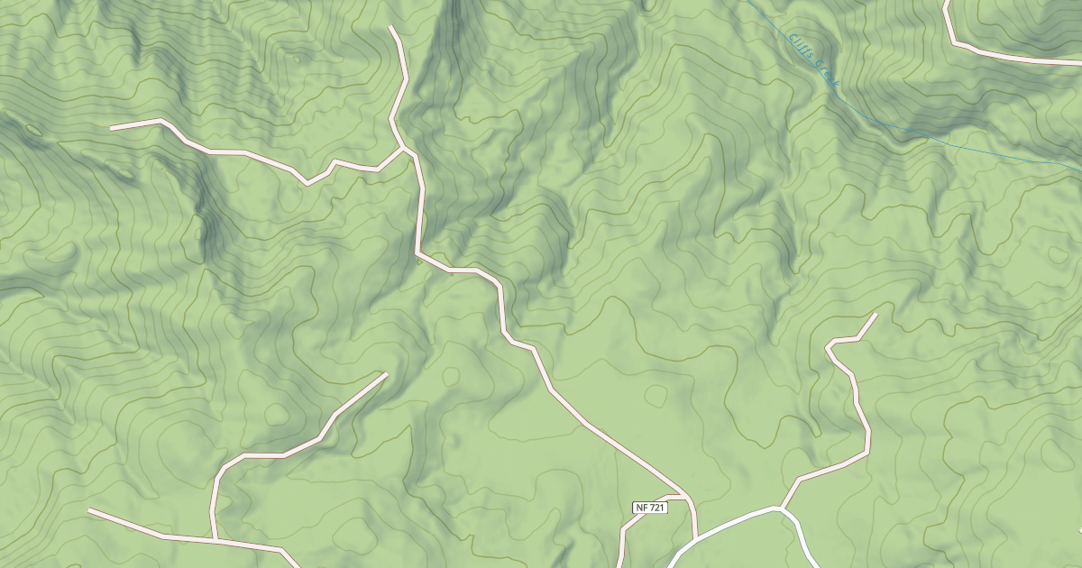 Map preview of USFS National Forest System Roads {942E4BC4-C3F1-4228-A5DE-9FEF76917EEA}